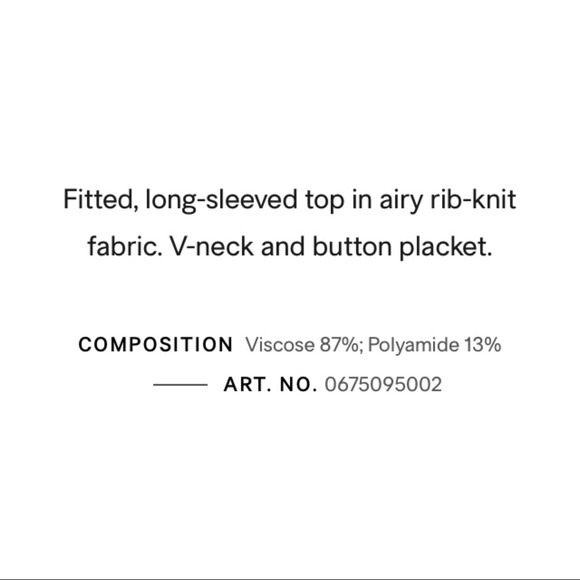 H&M Ribbed Top - Picture 7 of 7